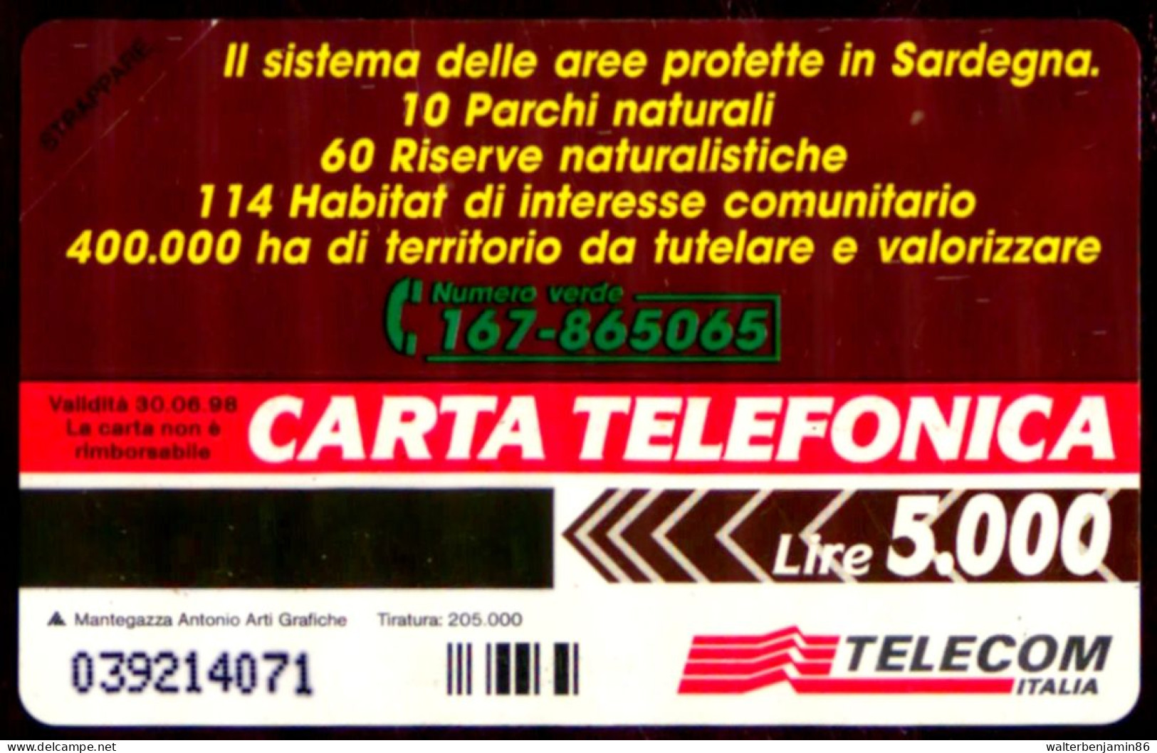 G 501 C&C 2556 SCHEDA TELEFONICA NUOVA MAGNETIZZATA VENT' ANNI 5.000 L. COME FOTO - Públicas Especiales O Conmemorativas