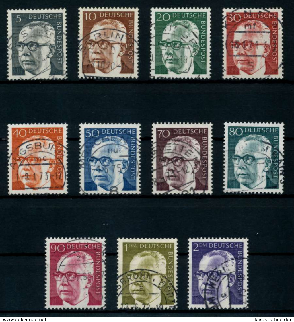 BRD DS HEINEM Nr 635-645 Gestempelt X768176 - Used Stamps