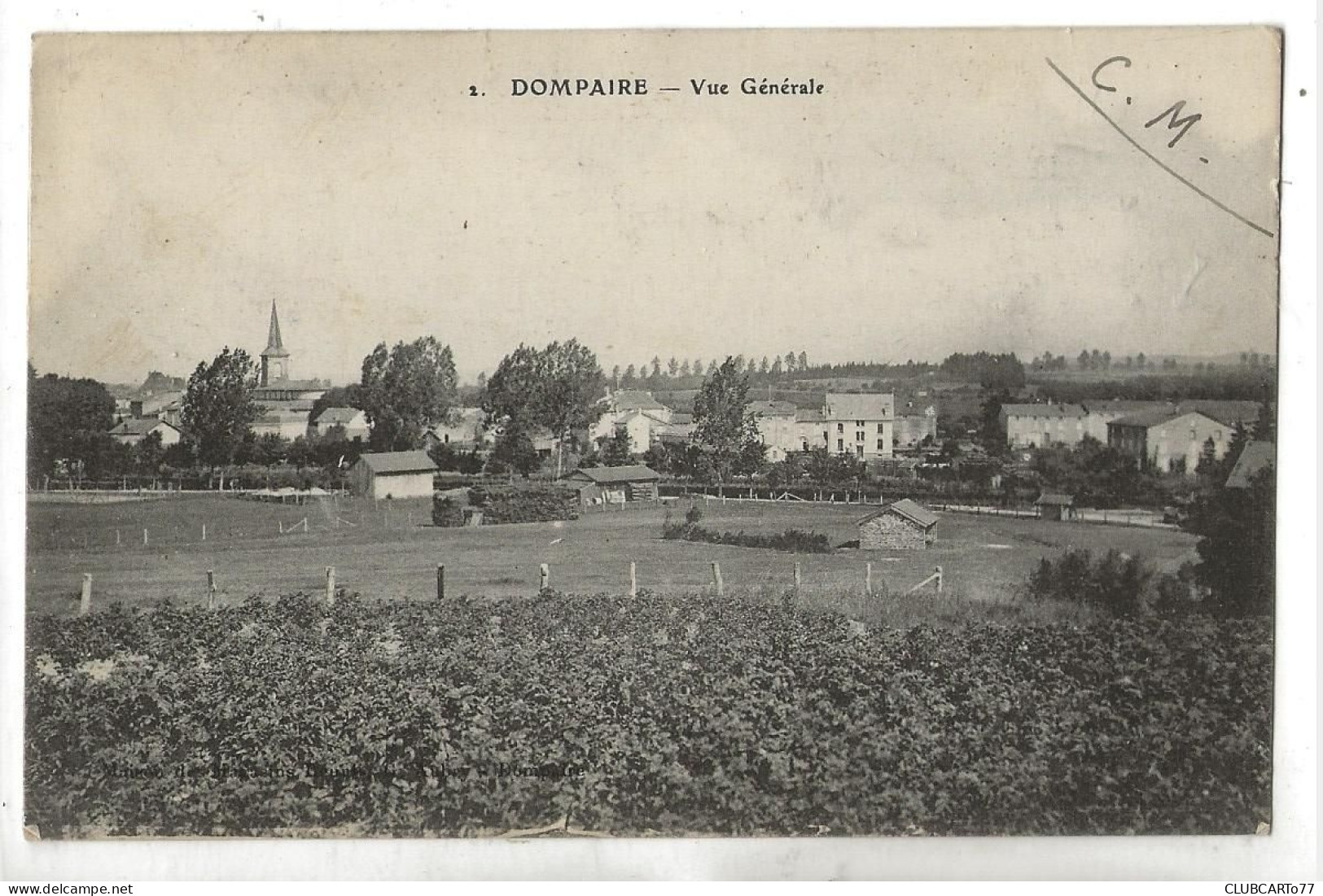 Dompaire (88) : Vue Panoramique En 1916 PF - Sonstige & Ohne Zuordnung