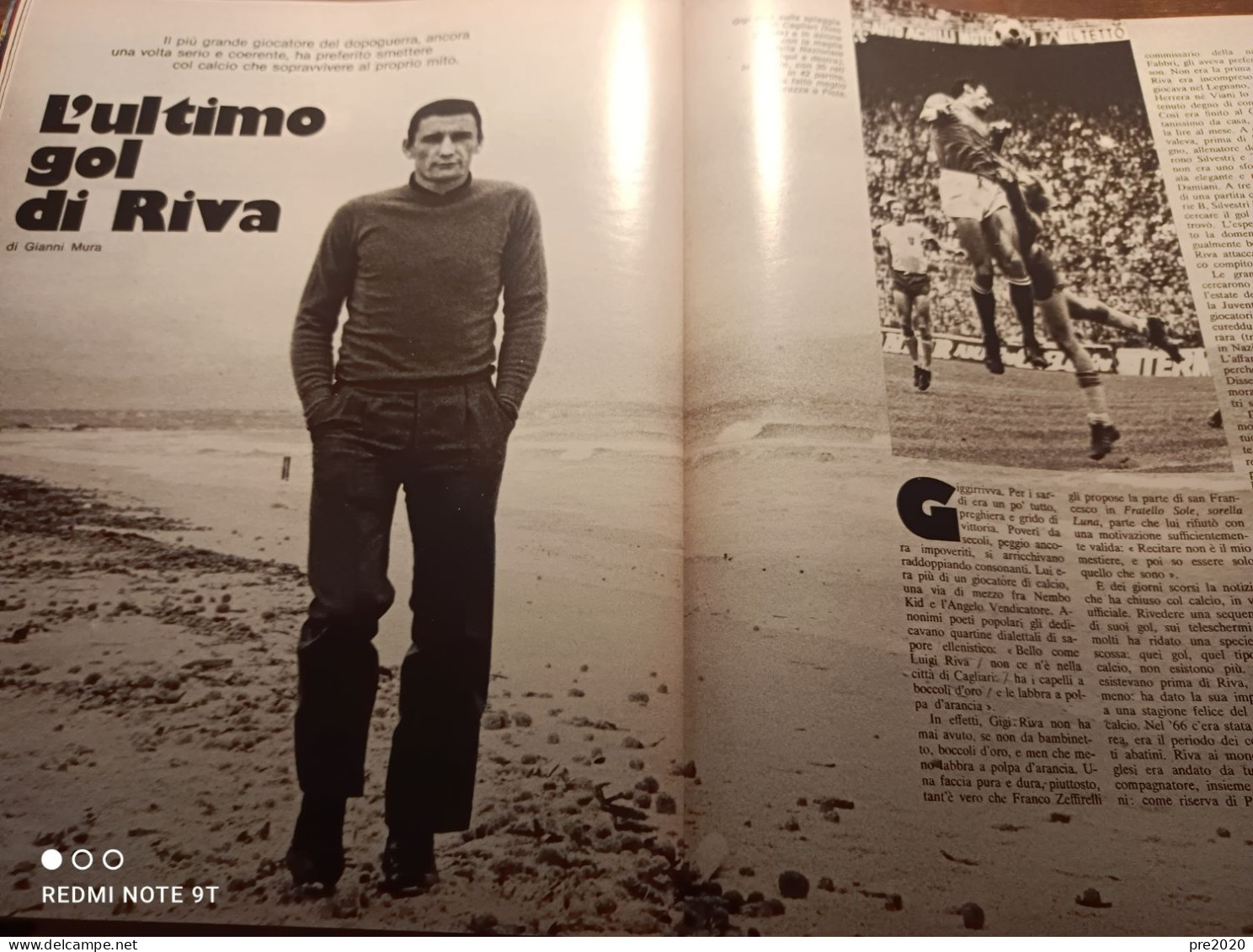 EPOCA 1977 SANTA NINFA GIBELLINA CUMIANA GIGI RIVA CAGLIARI CALCIO VARESE