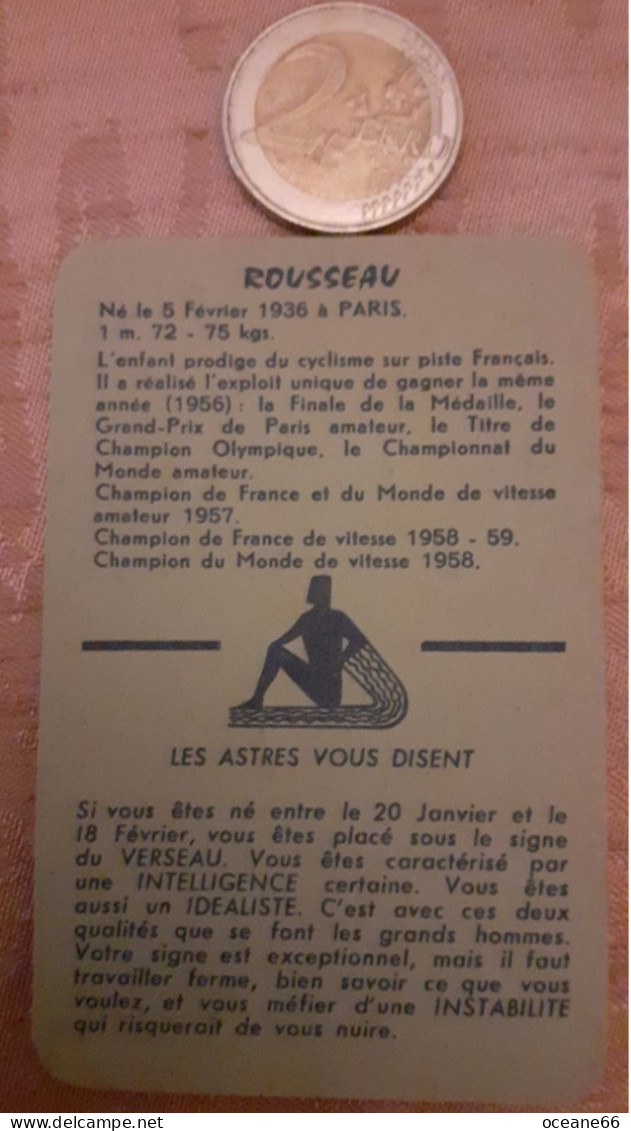Carte à Jouer Astrologique Michel Rousseau Verseau 4 - Cycling