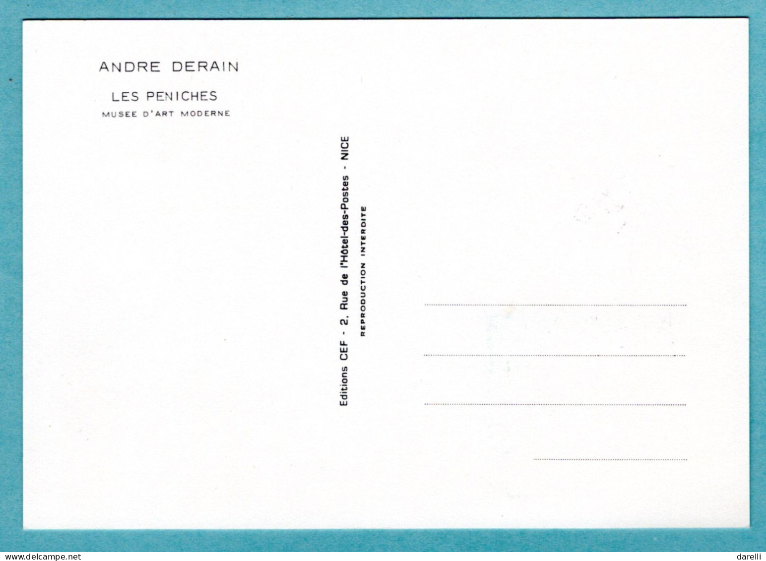 Carte Maximum 1972 - André Derain Les Péniches- YT 1733 - Paris - 1970-1979