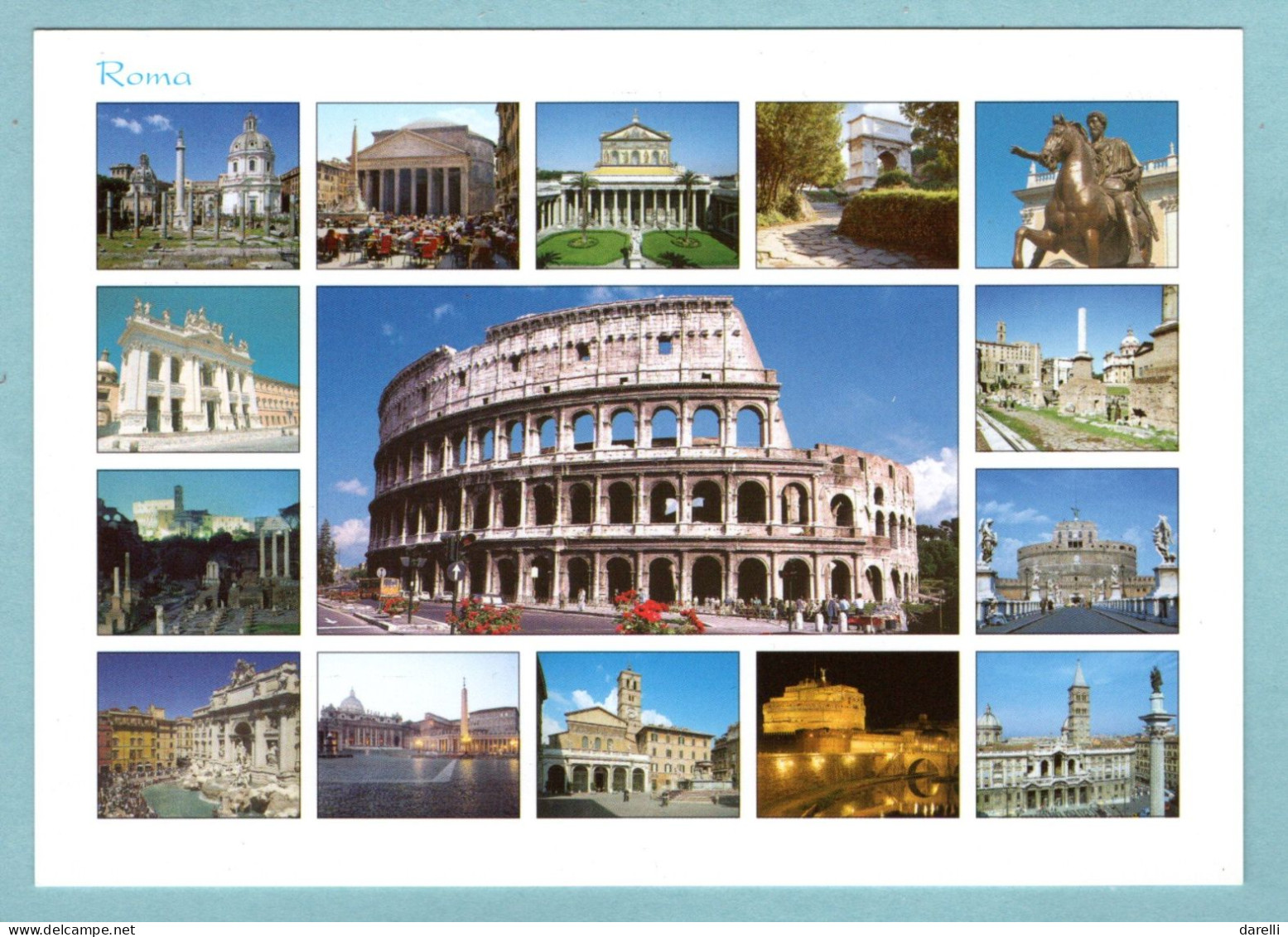 CP Italia -  Roma -- Italie - Rome Multivues - Panoramische Zichten, Meerdere Zichten