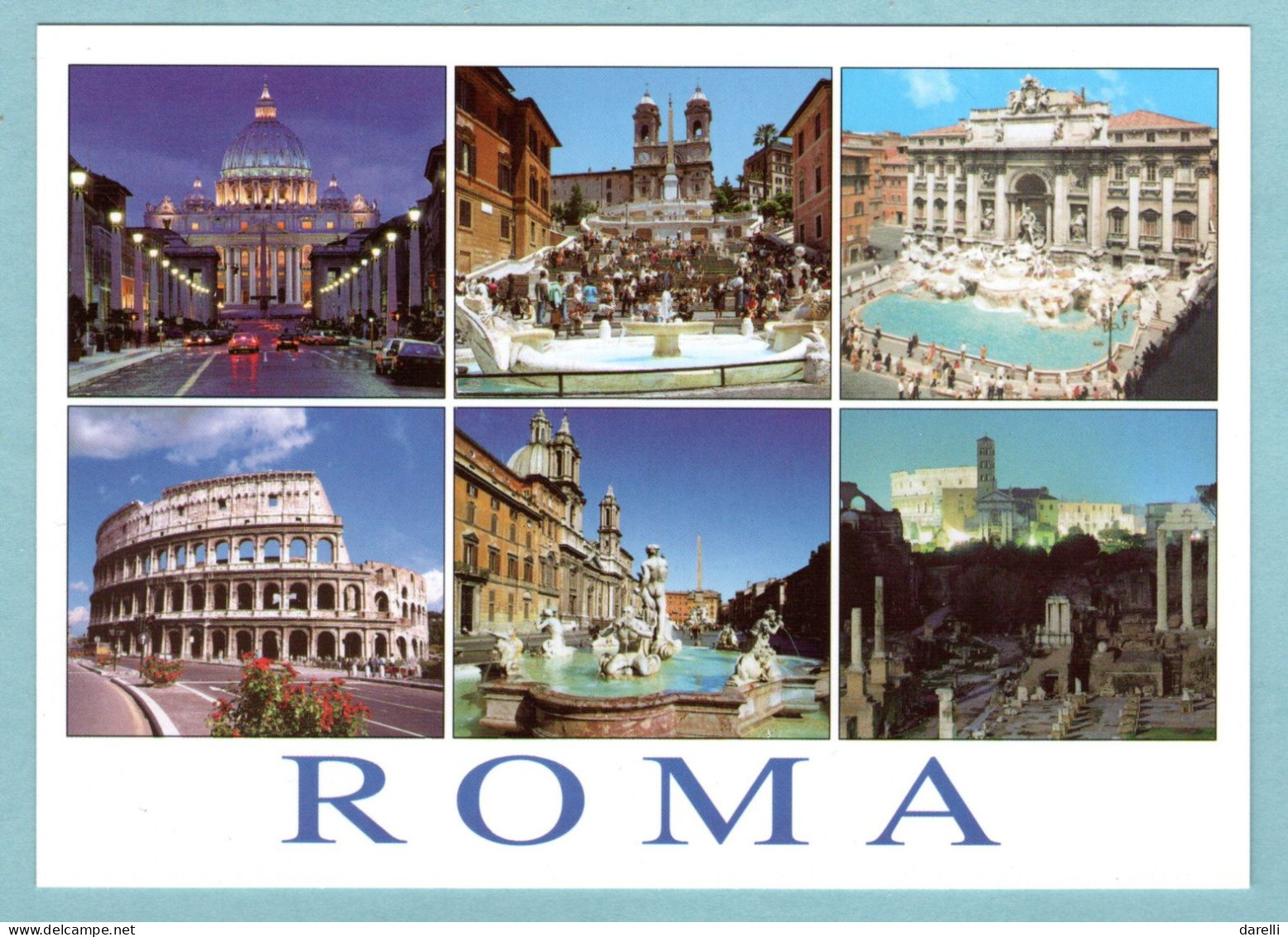 CP Italia -  Roma -- Italie - Rome Multivues - Panoramische Zichten, Meerdere Zichten