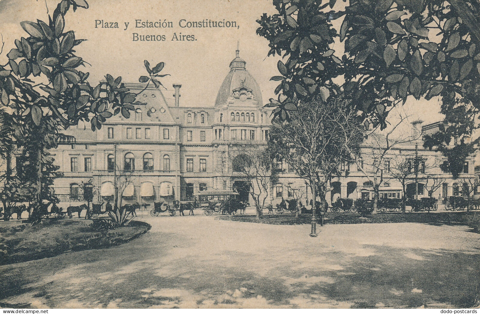 PC41128 Plaza Y Estacion Constitucion. Buenos Aires. Carmelo Ibarra. J. De Lemos - Mundo