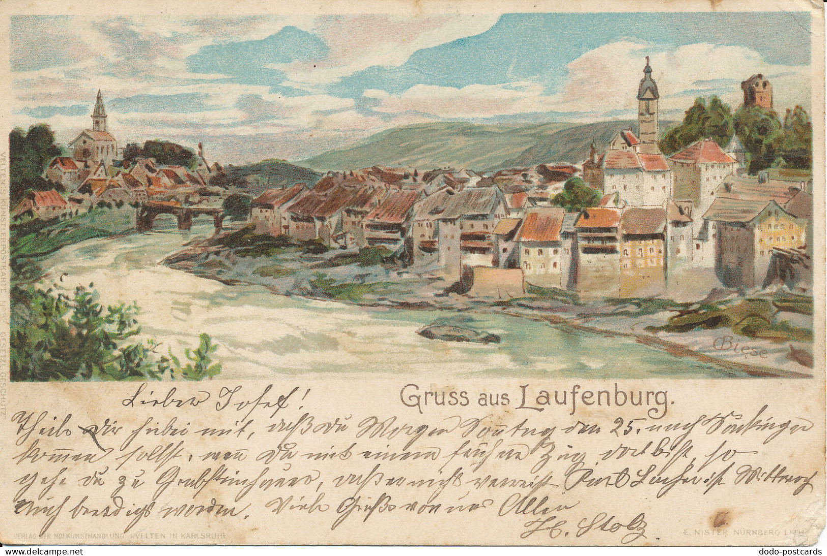 PC40962 Gruss Aus Lauftenburg. B. Hopkins - Mundo