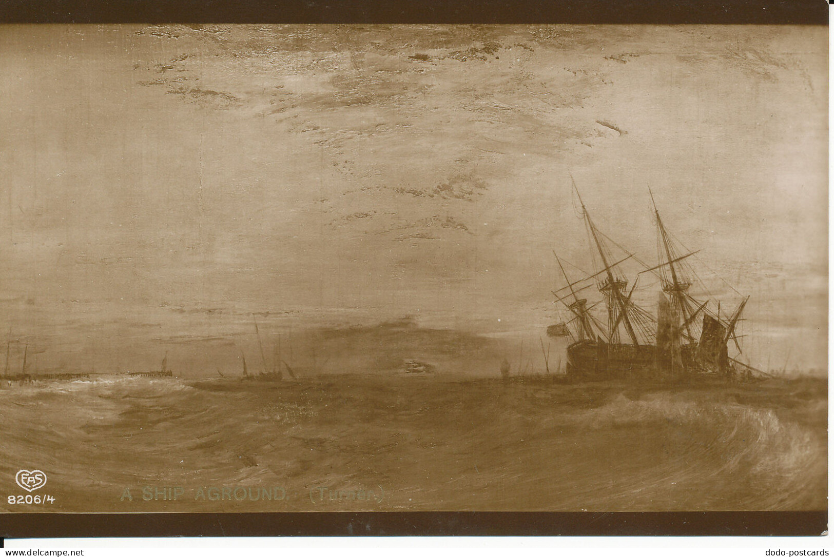 PC44144 A Ship Aground. Turner. Schwerdtfeger. 1912 - Mundo