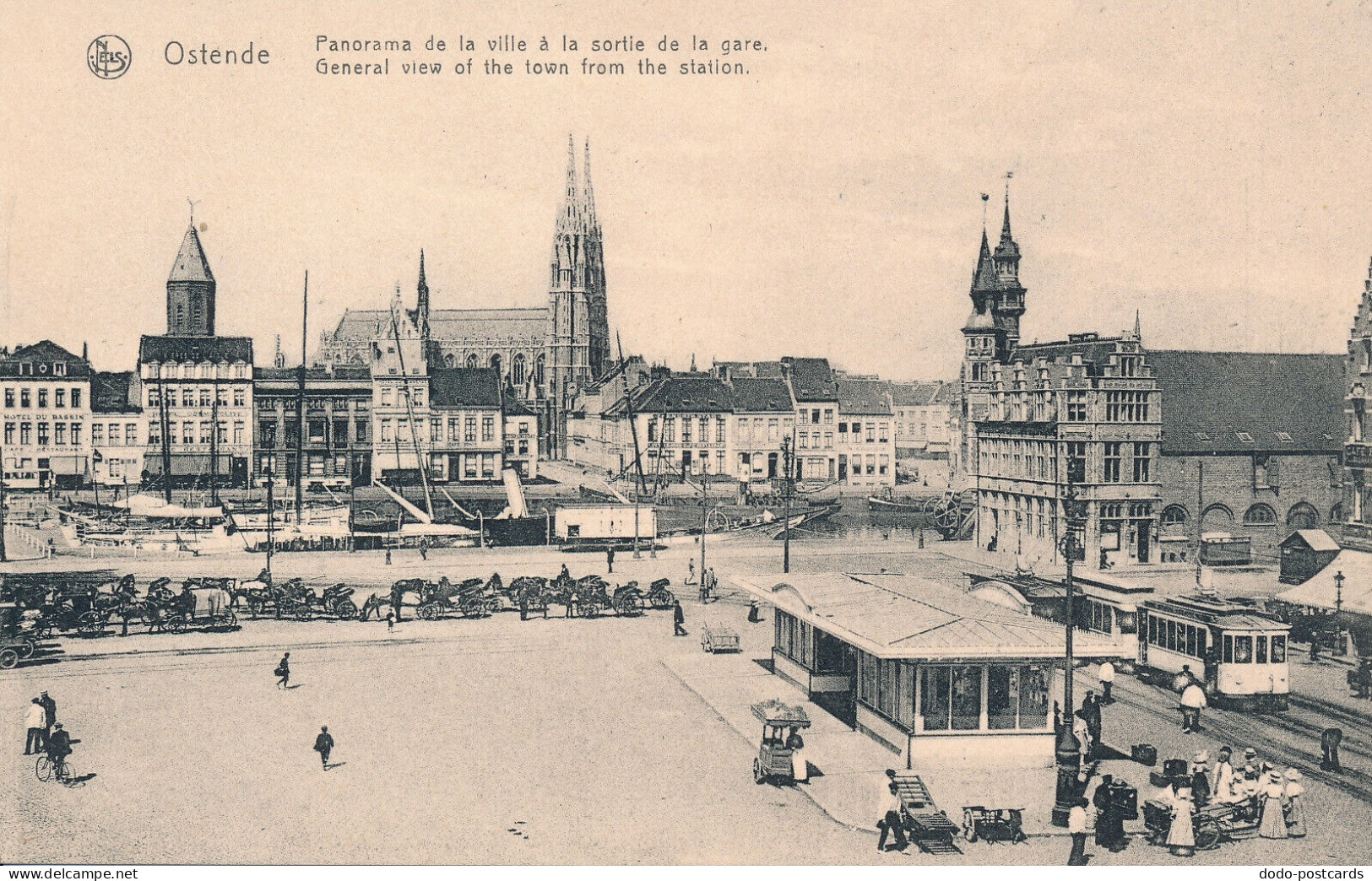 PC42483 Ostende. General View Of The Town From The Station. Ern. Thill. Nels. B. - Mundo