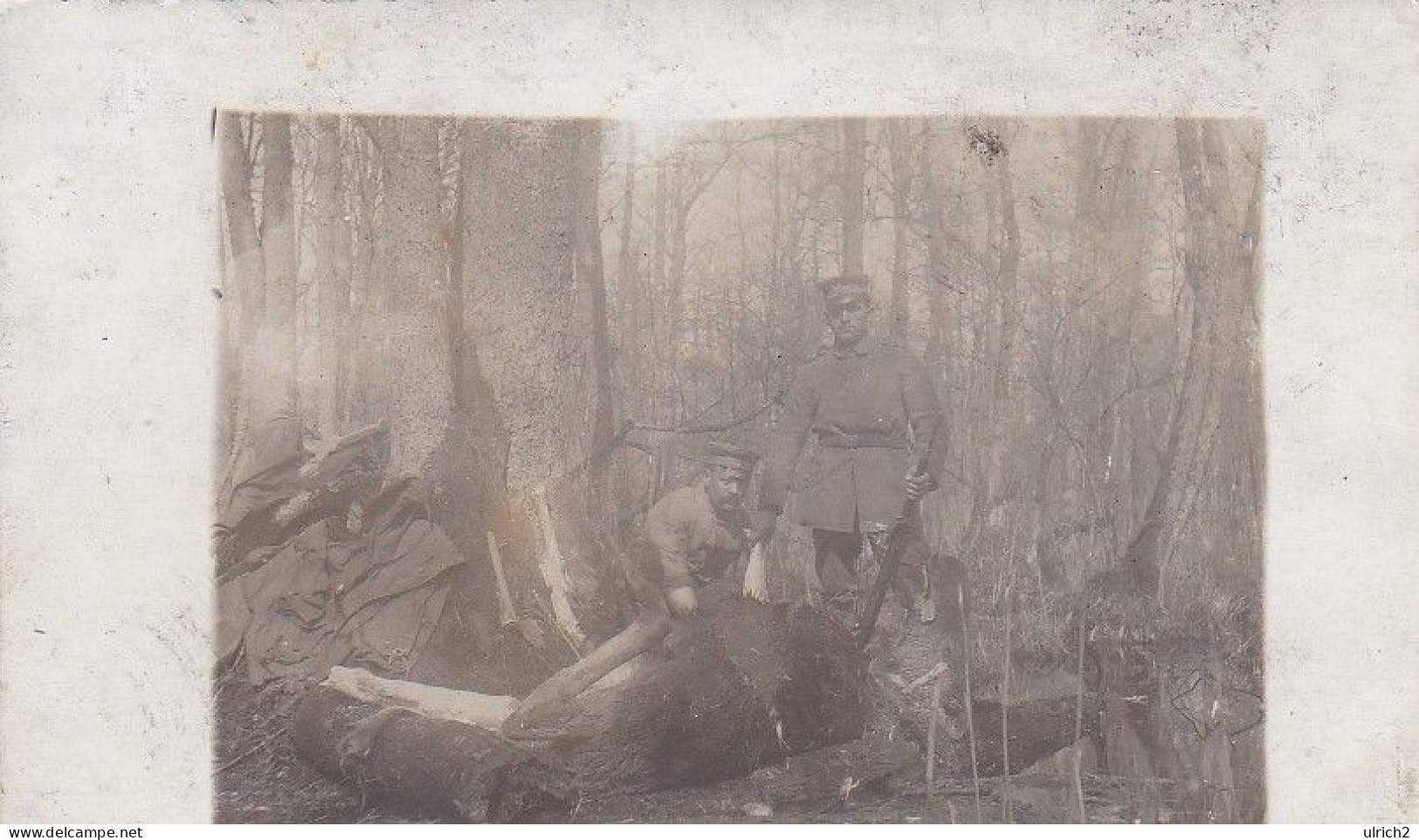 AK Foto 2 Deutsche Soldaten In Russland - Foto Manz, Zuffenhausen - 1916 (68398) - War 1914-18