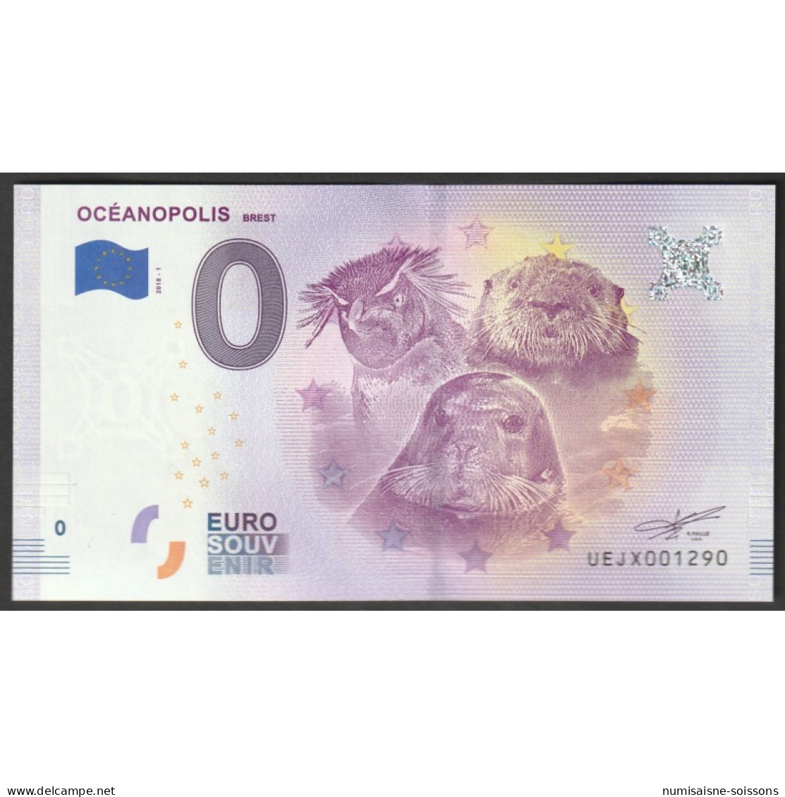 FRANCE - 29200 - BREST - OCEANOPOLIS - 2018-1 - Pruebas Privadas