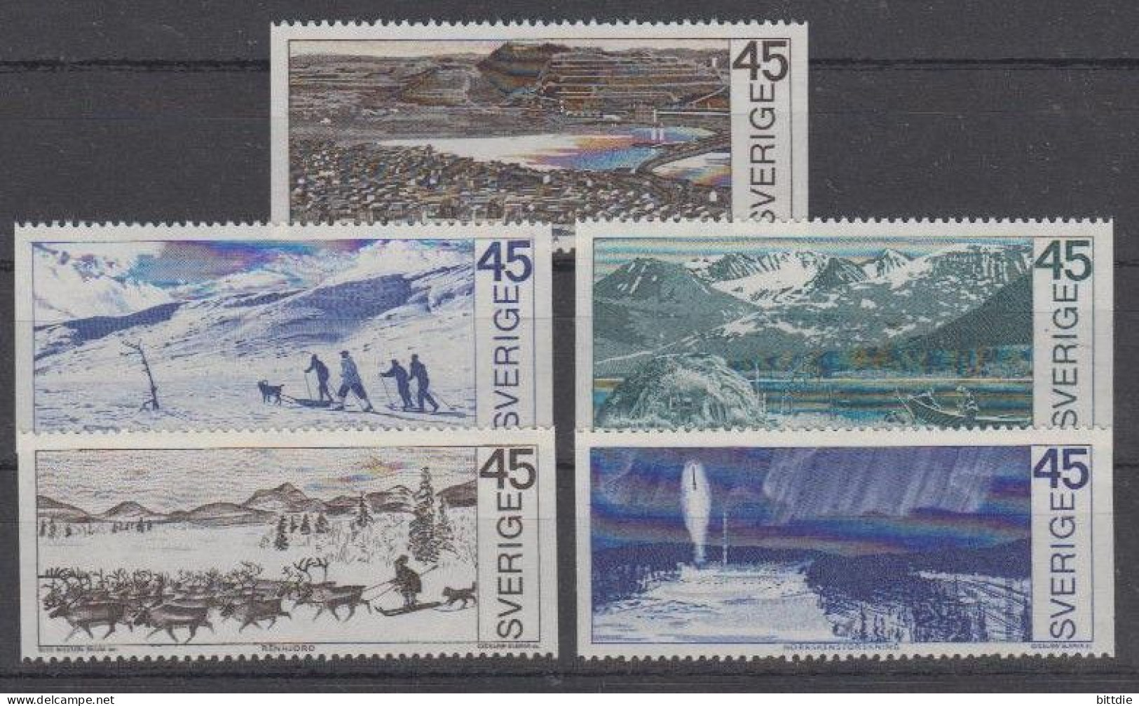 Schweden  676/80 , Xx   (A6.1670) - Unused Stamps