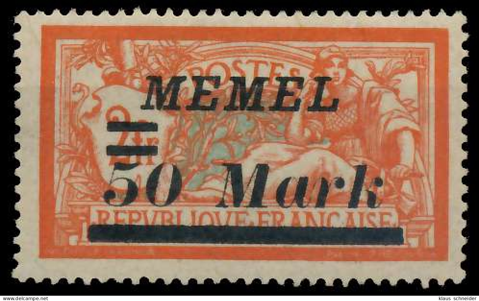 MEMEL 1922 Nr 97II Ungebraucht X452EDA - Memel (Klaïpeda) 1923