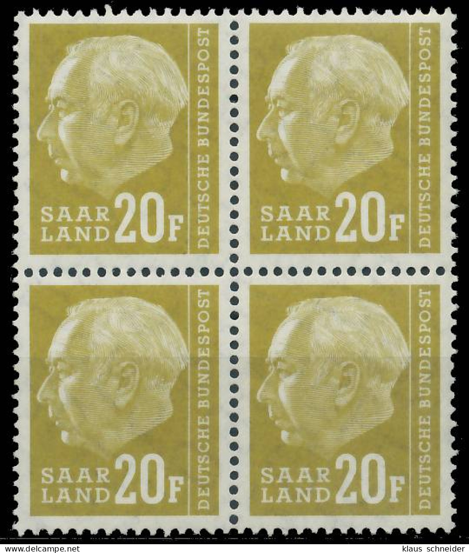 SAAR OPD 1957 Nr 417 Postfrisch VIERERBLOCK X478D06 - Unused Stamps