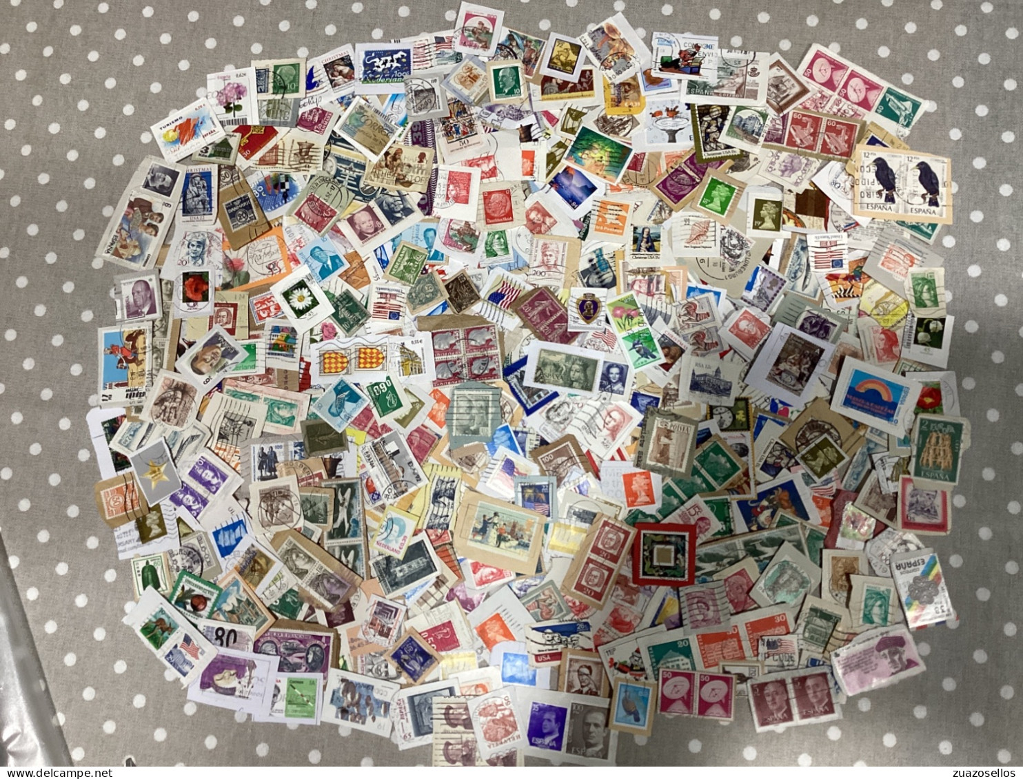 Lote Colección 500 Sellos Usados Del Mundo Sobre Papel - Lots & Kiloware (mixtures) - Max. 999 Stamps