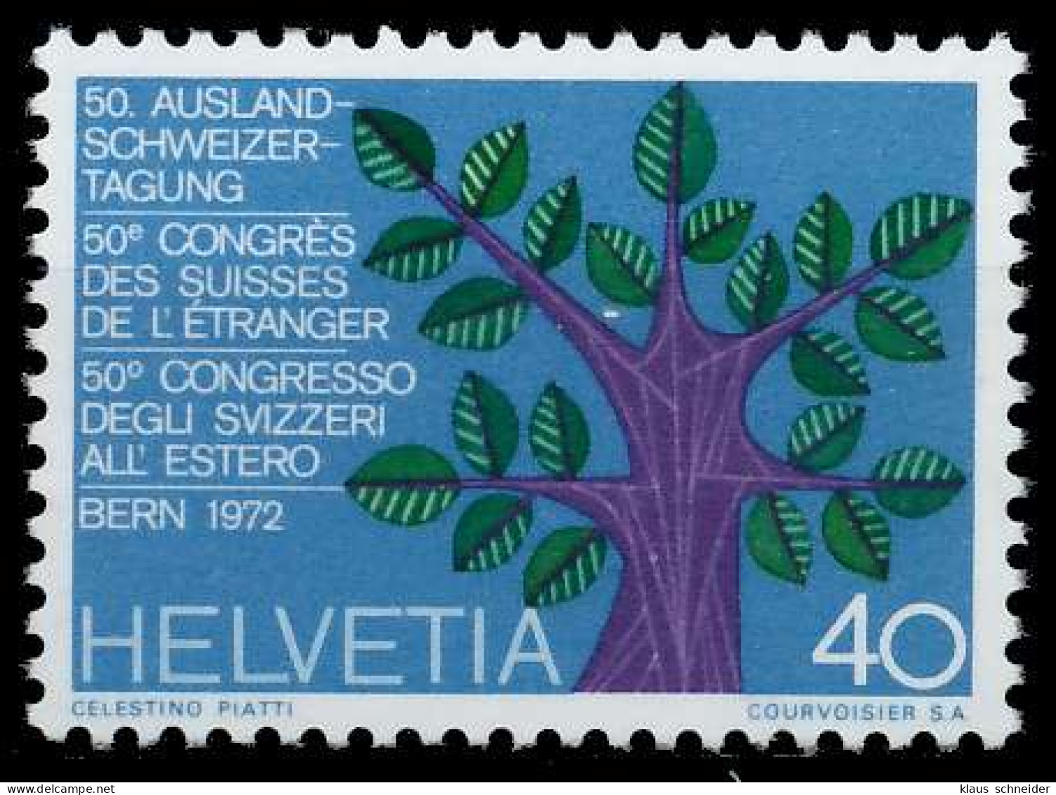 SCHWEIZ 1972 Nr 967 Postfrisch X66F086 - Unused Stamps