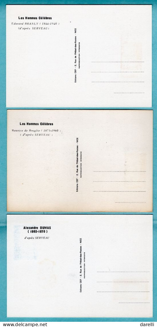 Carte Maximum 1970 Le Vau, Prosper Mérimée, Philibert De L'Orme, Branly, Maurice De Broglie Alexandre Dumas YT 1623/1628 - 1970-1979