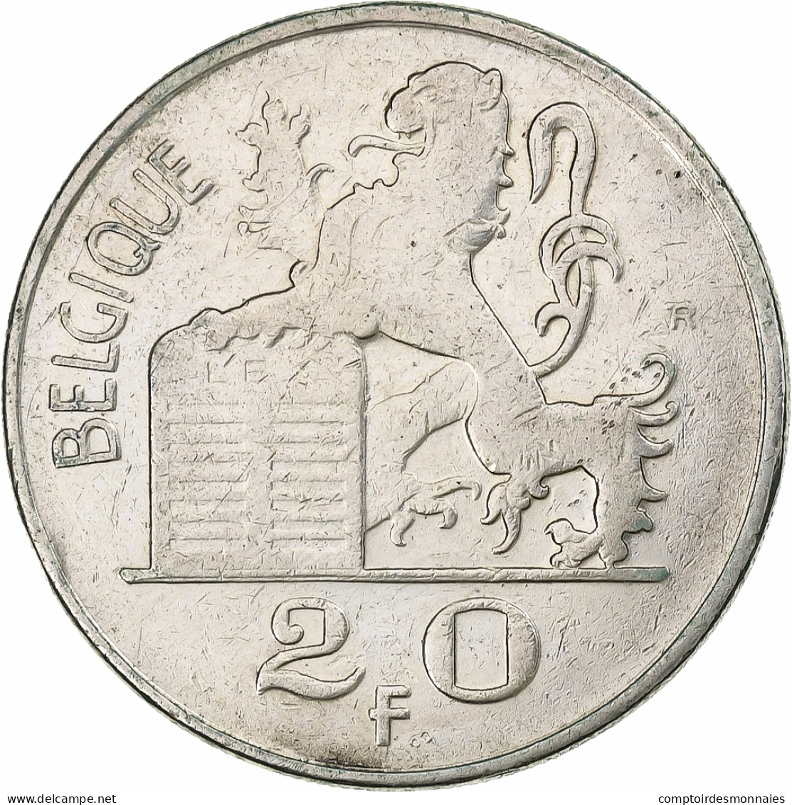 Belgique, Régence Prince Charles, 20 Francs, 20 Frank, 1950, Bruxelles, Argent - 20 Franc