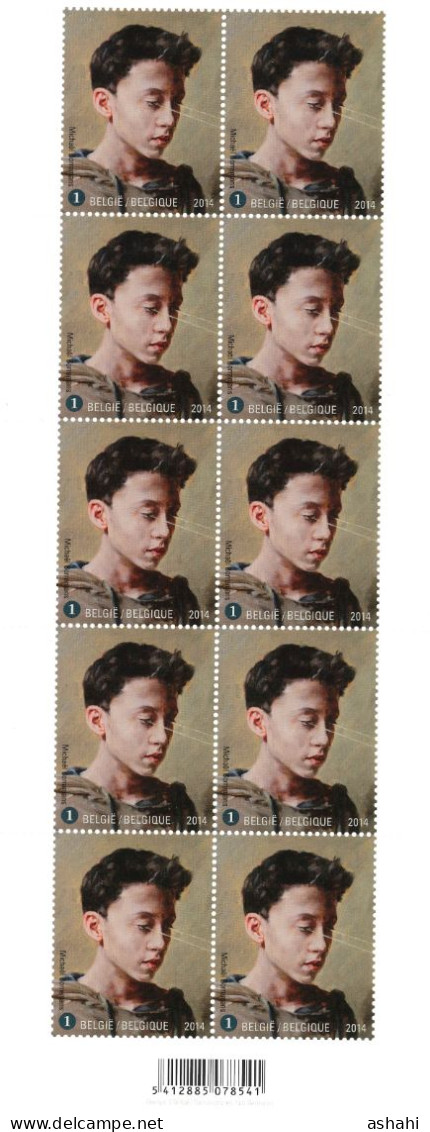 Belgium 2014 Michael Borremans, Sheet Of 10 - 2002-… (€)