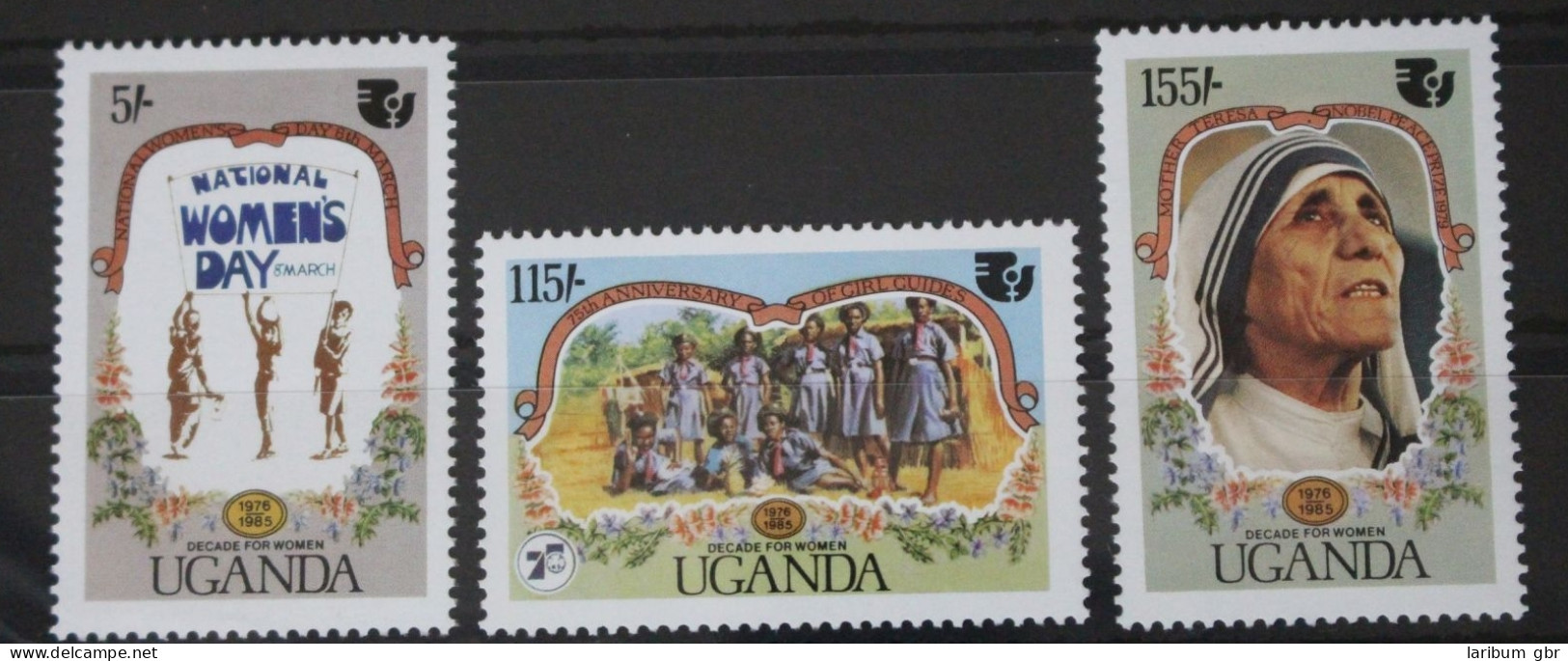 Uganda 445-447 Postfrisch #WH813 - Ouganda (1962-...)