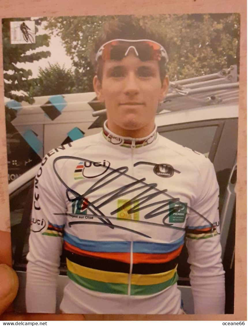 Autographe Arnaud Demare Champin Du Monde Espoirs 2011 - Cyclisme
