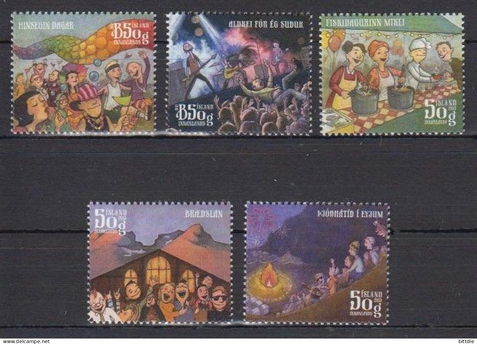 Island  1389/93 , Xx   (A6.1680) - Unused Stamps