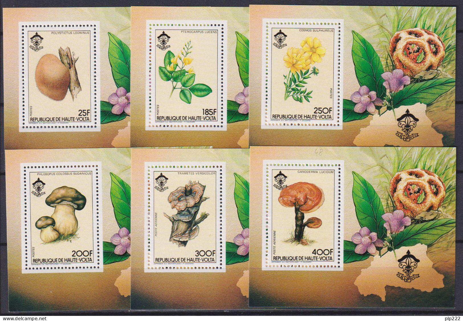 Alto Volta 1980 Funghi Champignon Y.T.- **/MNH VF - Ungebraucht