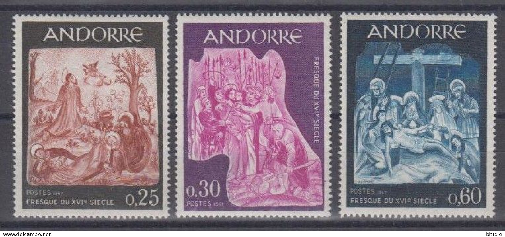 Franz.Andorra  204/06 , Xx   (A6.1683) - Unused Stamps