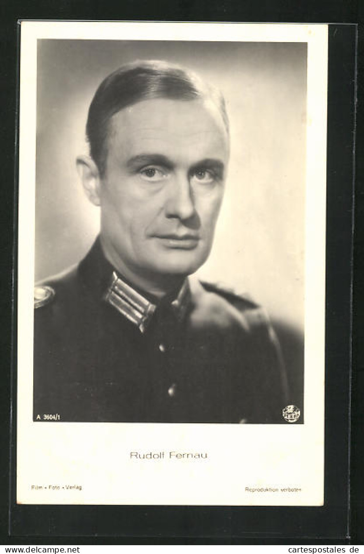 AK Schauspieler Rudolf Fernau In Uniformkostüm  - Acteurs