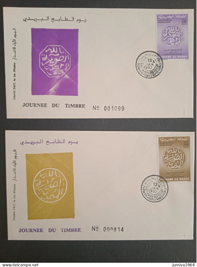 Maroc - Morocco - Marruecos - 1992 - FDC (2) Journée Du Timbre - TTB - Marruecos (1956-...)