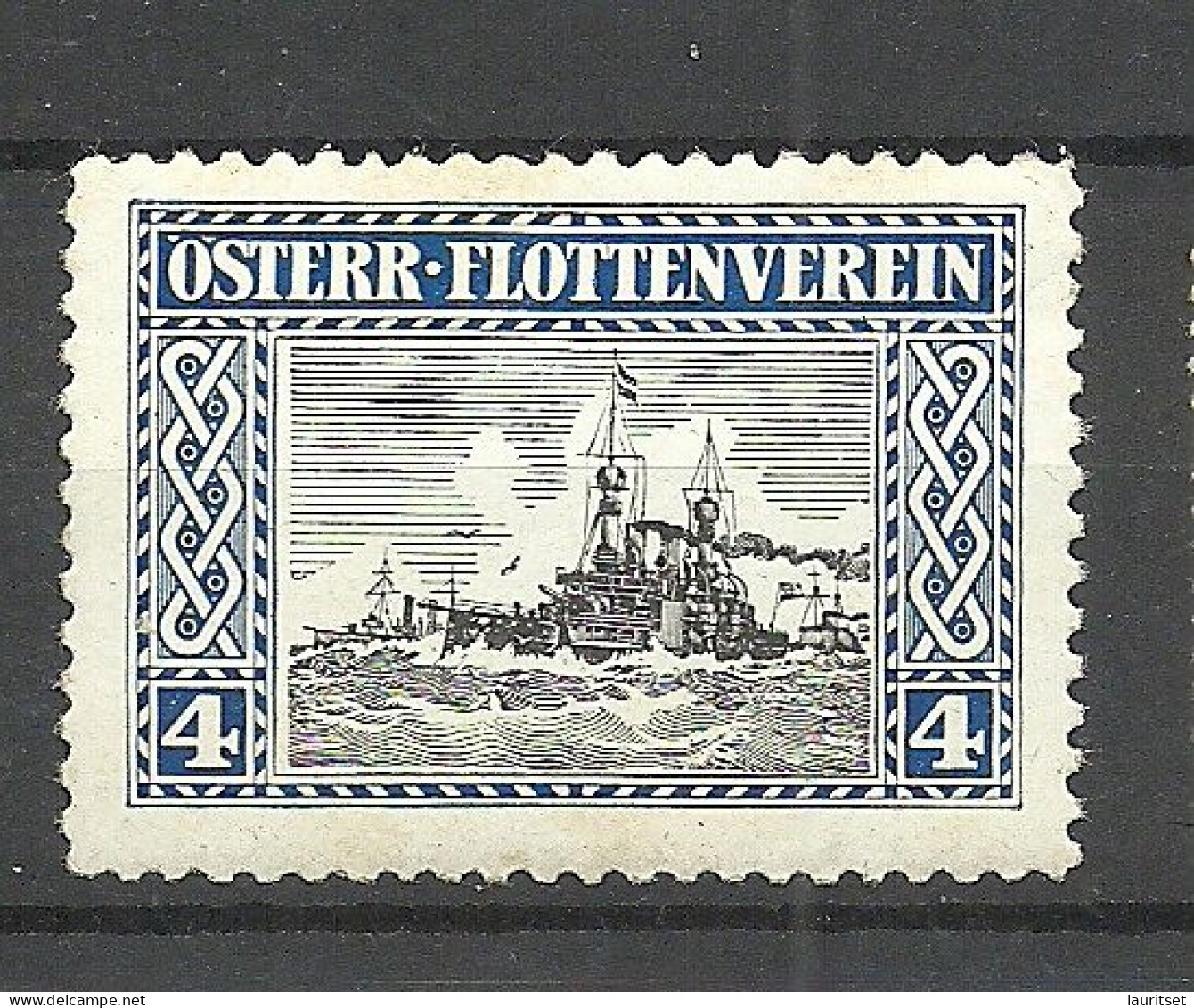 Österreich Austria Österreichischer Flottenverein Vignette Poster Stamp MNH Ships Schiffe - Ships