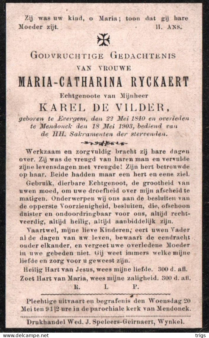 Maria Catharina Ryckaert (1840-1903) - Santini