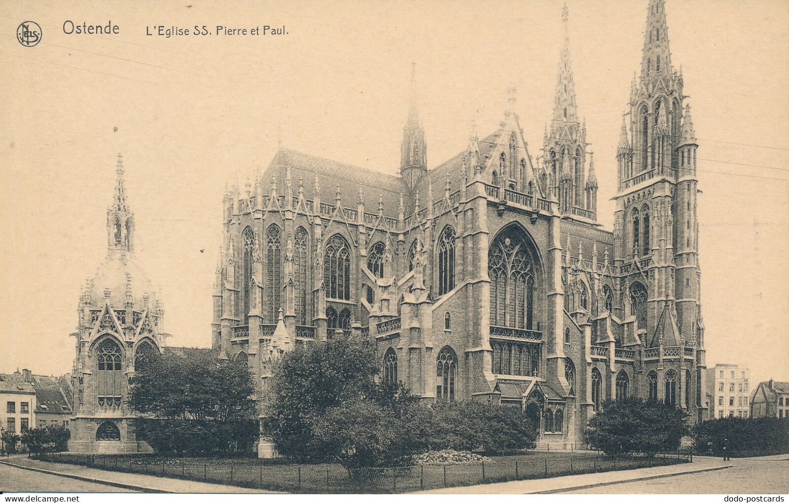 PC42484 Ostende. L Eglise SS. Pierre Et Paul. Ern. Thill. Nels. B. Hopkins - Monde