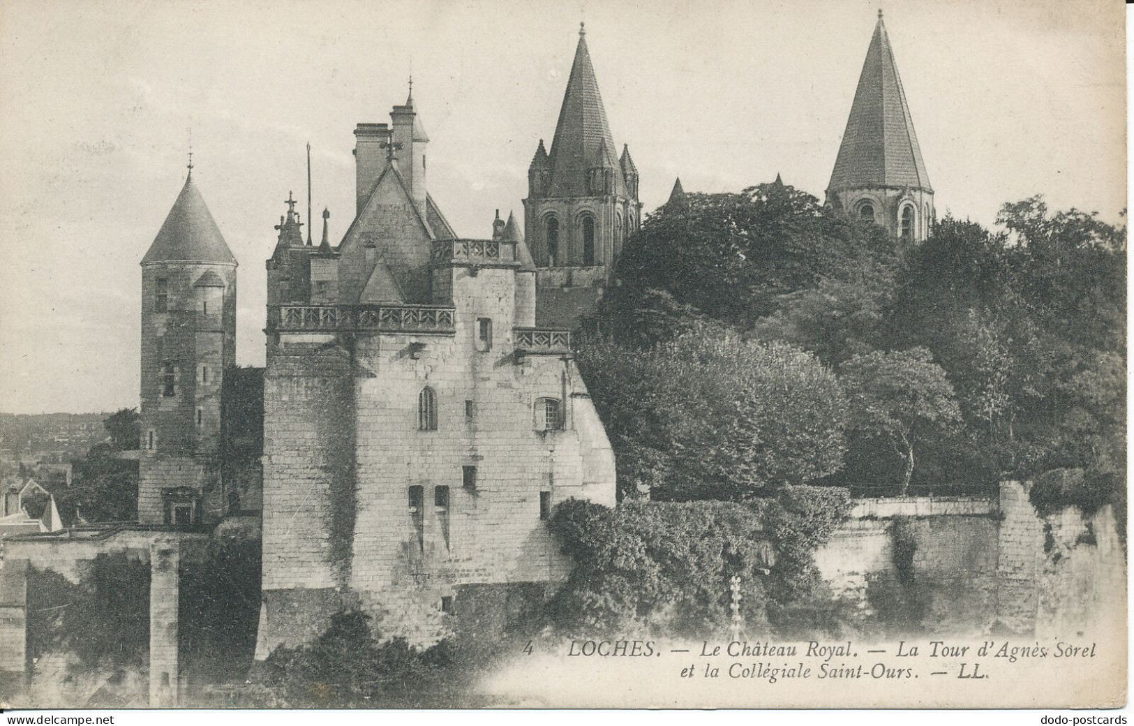 PC40913 Loches. Le Chateau Royal. La Tour D Agnes Sorel Et La Collegiale Saint O - Monde