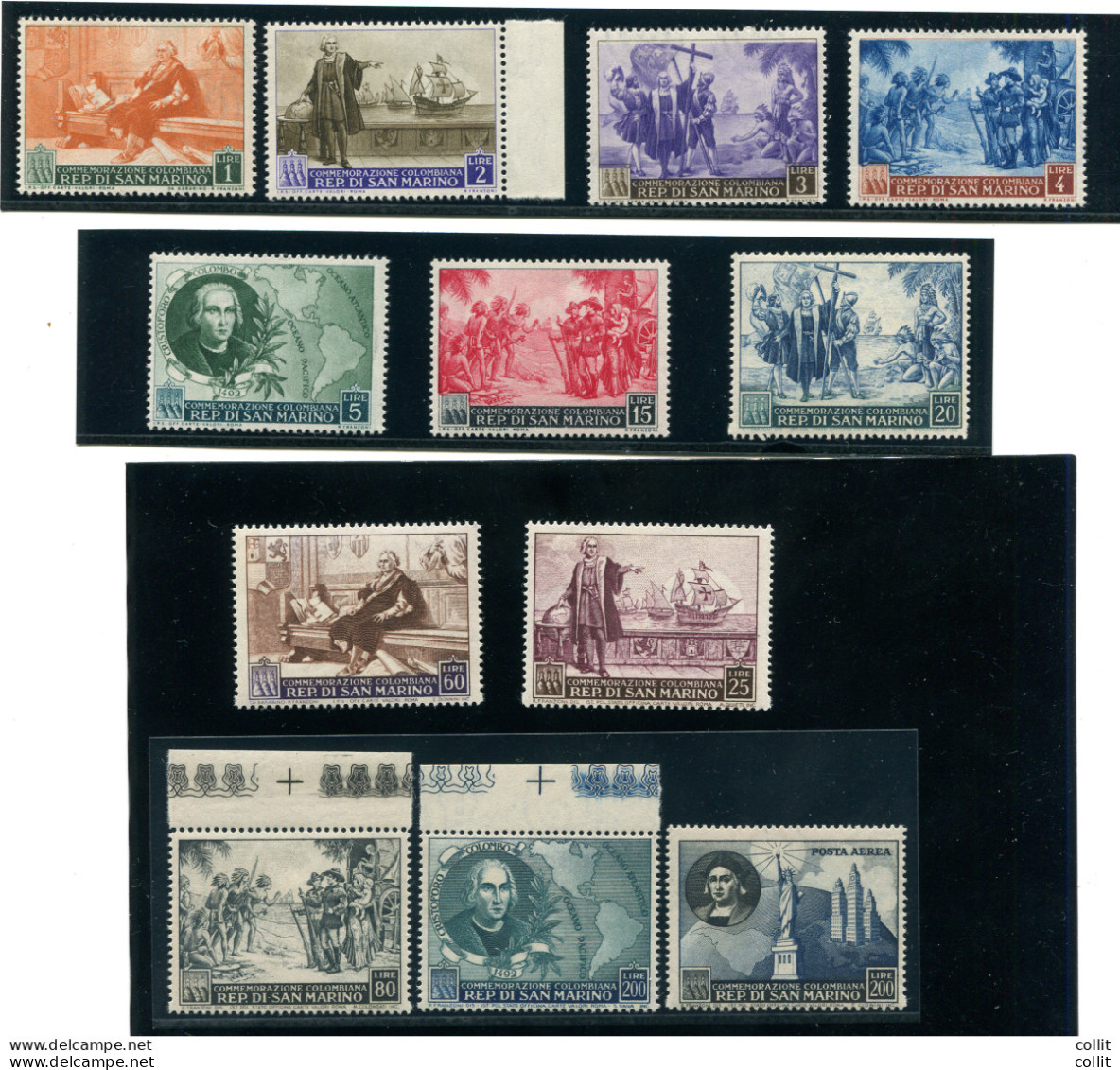 Colombo + Posta Aerea Serie Completa Molto Fresca - Unused Stamps