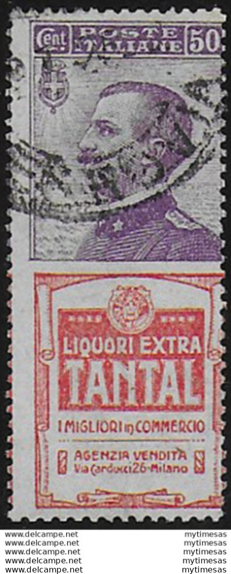 1924-25 Italia Pubblicitari 50c. Tantal Mc Cancelled Sassone N. 18 - Other & Unclassified