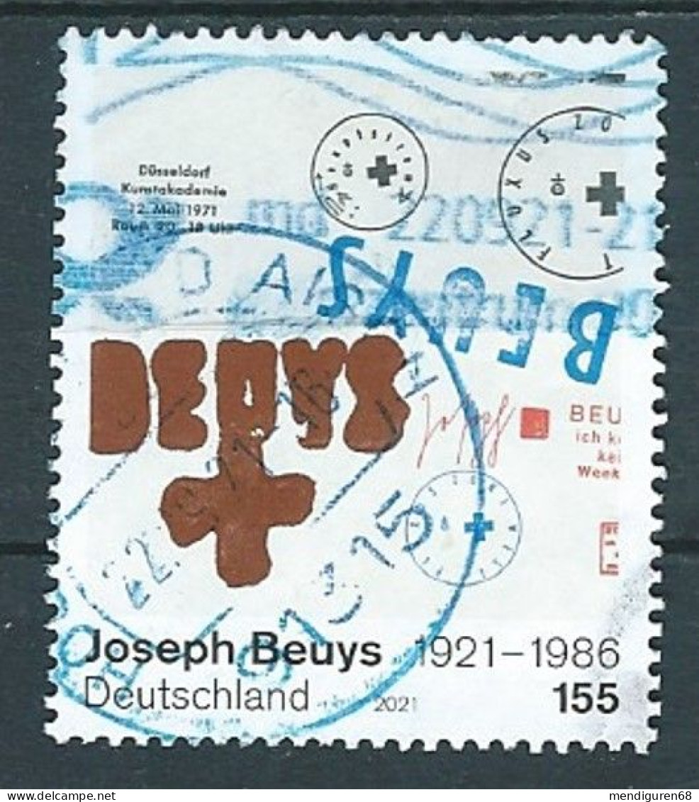 ALLEMAGNE ALEMANIA GERMANY DEUTSCHLAND BUND 2021 CENTENARY ARTIST JOSEPH BEUYS USED MI 3610 YT 3388 SN 3220 - Used Stamps