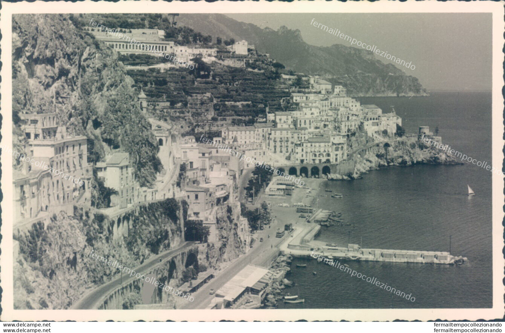 Aa33 Cartolina Fotografica Amalfi Provincia Di Salerno - Salerno