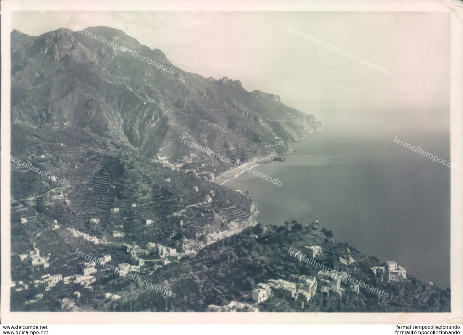 Aa325 Cartolina Ravello Panorama Dall'hotel Caruso - Salerno