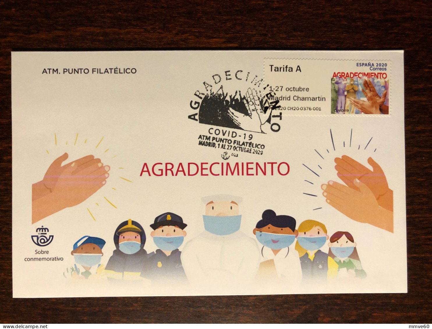 SPAIN FDC COVER 2020 YEAR COVID HEALTH MEDICINE STAMPS - FDC