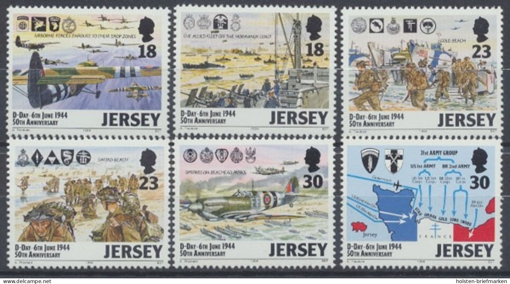 Jersey, MiNr. 654-659, Postfrisch - Jersey