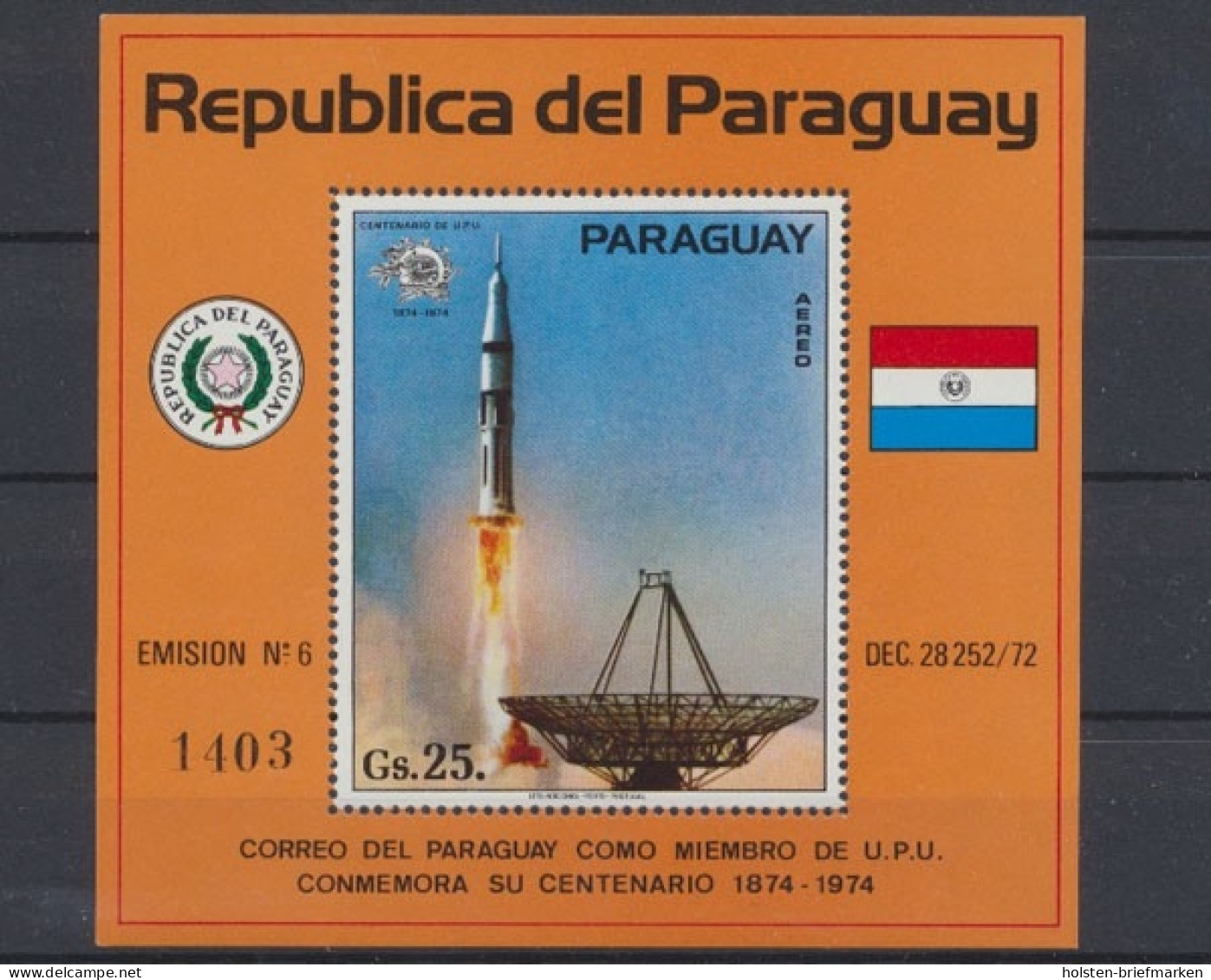 Paraguay, Michel Nr. Block 220, Postfrisch / MNH - Paraguay