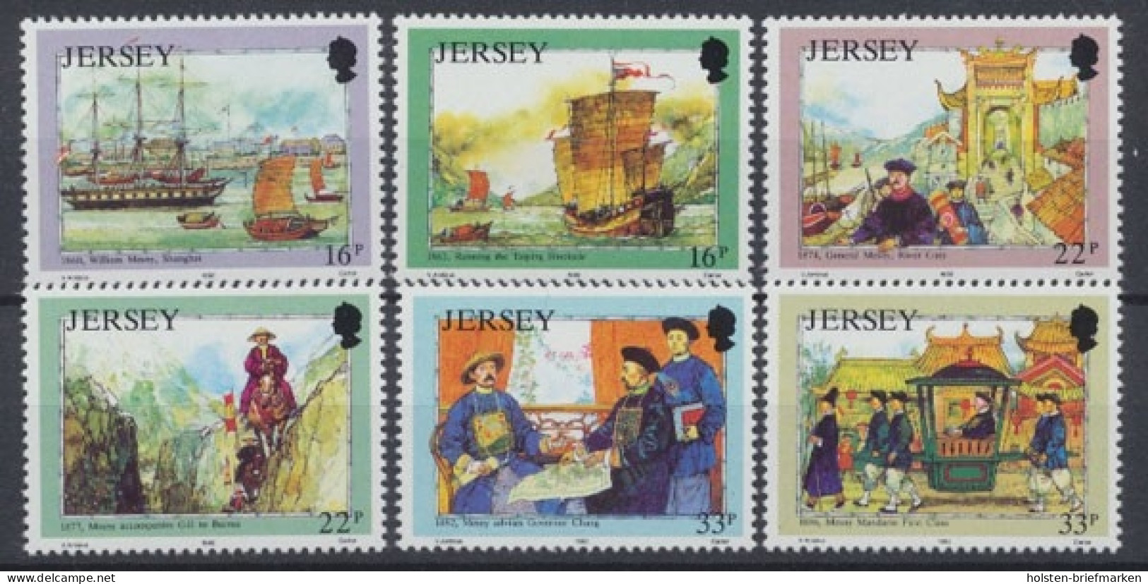 Jersey, Schiffe, MiNr. 568-573, Postfrisch - Jersey