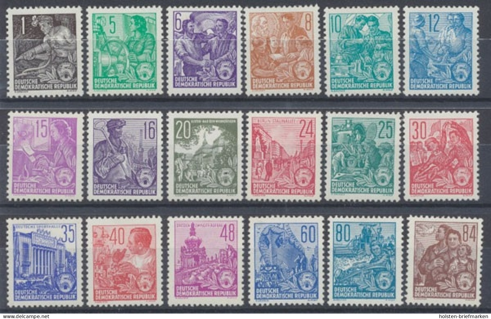 DDR, MiNr. 405-422, Postfrisch - Unused Stamps