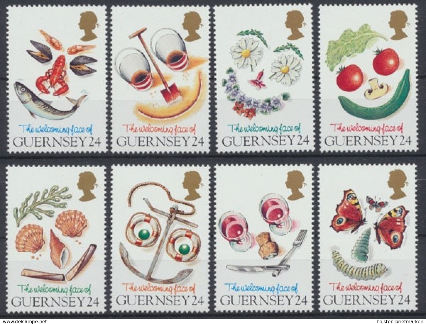 Guernsey, MiNr. 662-669, Postfrisch - Guernsey