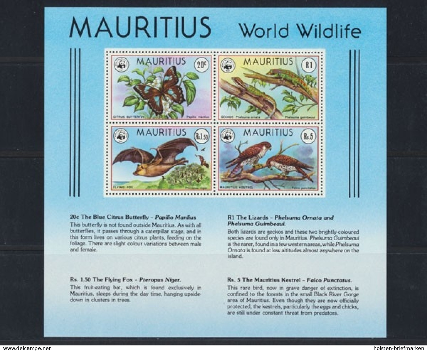 Mauritius, Michel Nr. Block 8, Postfrisch/MNH - Mauricio (1968-...)