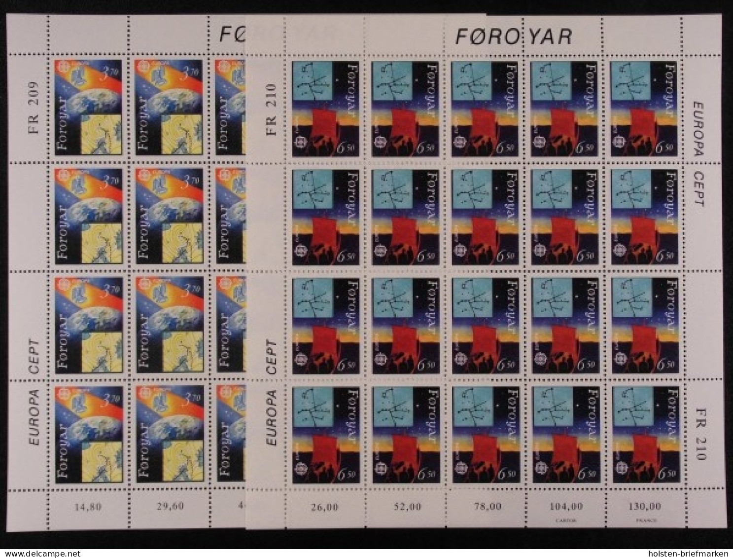 Färöer, Michel Nr. 215-216 KB, Postfrisch / MNH - Islas Faeroes
