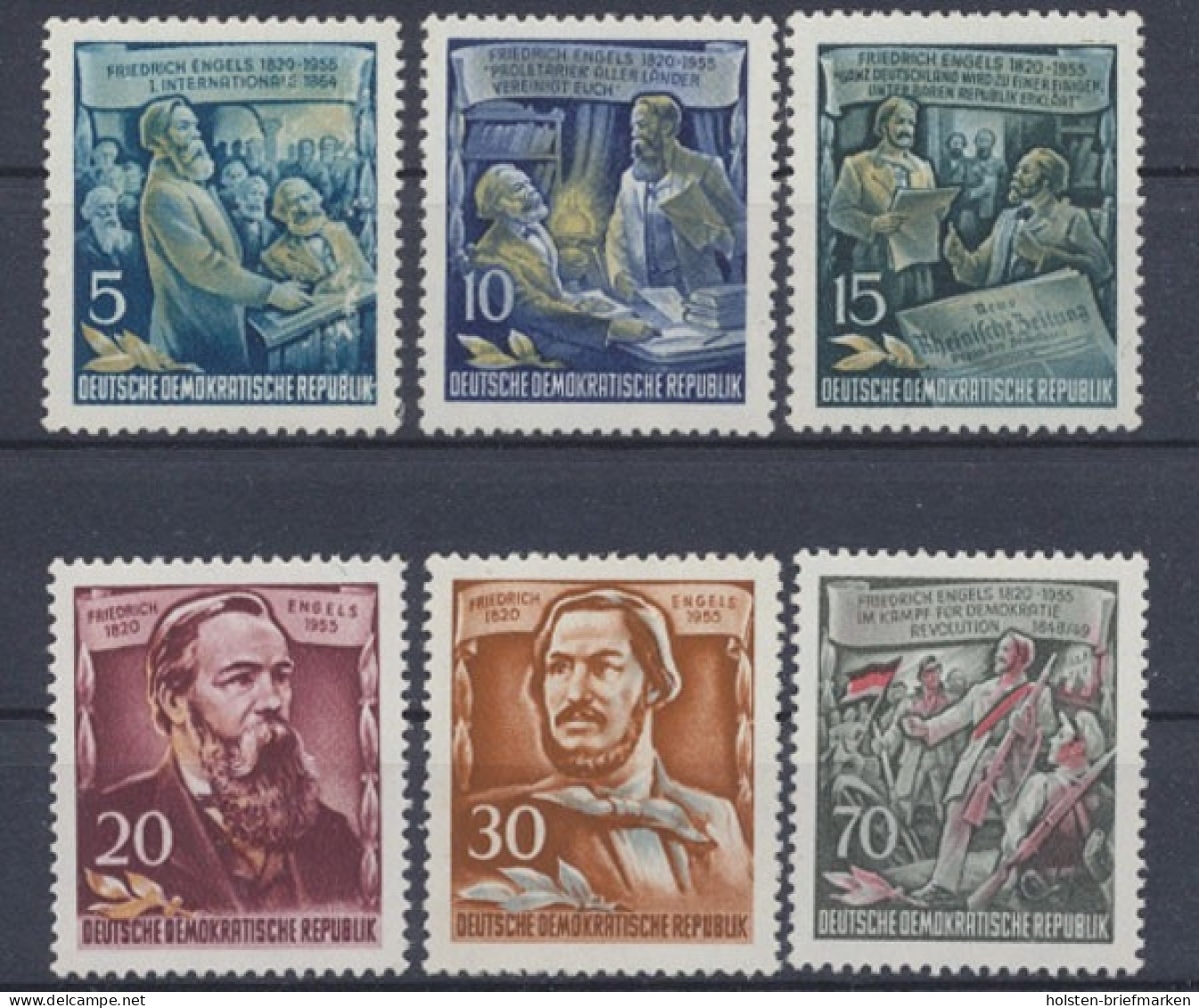 DDR, MiNr. 485-490 A, Postfrisch - Unused Stamps