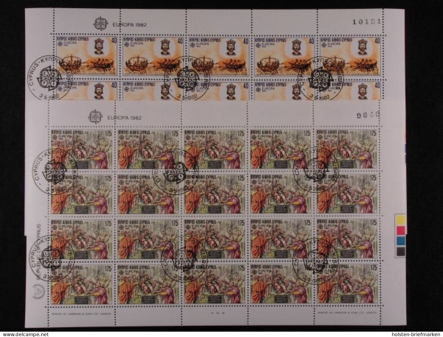 Zypern, MiNr. 566-567, Bögen, Gestempelt - Unused Stamps