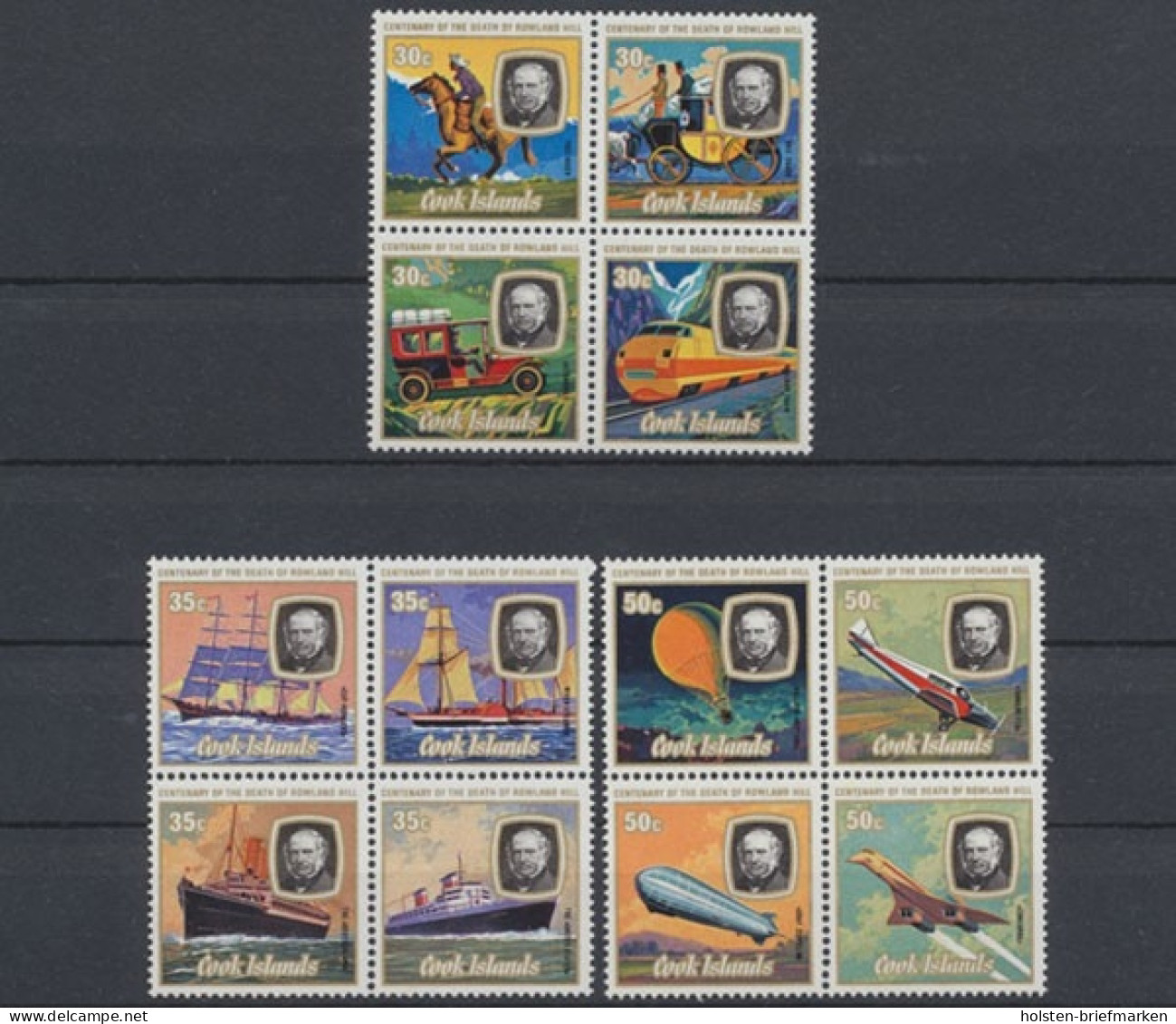 Cook-Inseln, Flugzeuge, MiNr. 603-614 ZD, Postfrisch - Cookeilanden