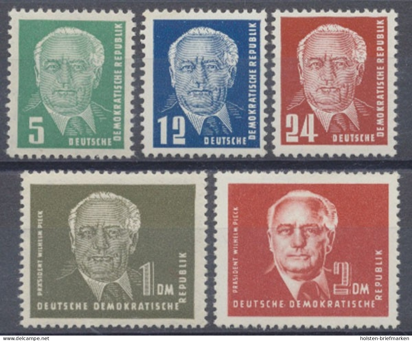 DDR, MiNr. 322-326, Postfrisch - Unused Stamps